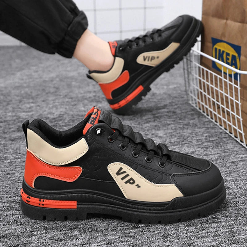 Shoes for Men Comfortable Lace Up Flat Men's Casual Shoes Outdoor Male Sneakers Fashion Sport Vulcanized Men Shoes