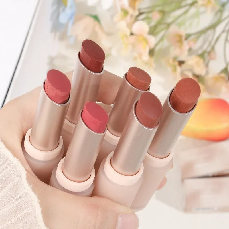 Matte Misty Lipstick 6 Colors Waterproof Non Sticky Cup Lip Stick