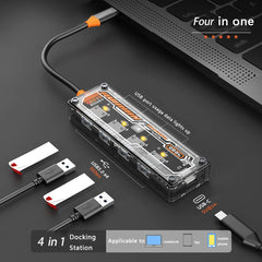 USB C HUB USB Splitter Type C HUB for Macbook Pro Air Laptops PC Accessories Docking Station Hub USB C Rj45