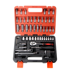 Ratchet Wrench Socket Tools Set 1/4-inch Drive Screwdriver Repairing Kit Combination Socket Wrench Drive Socket