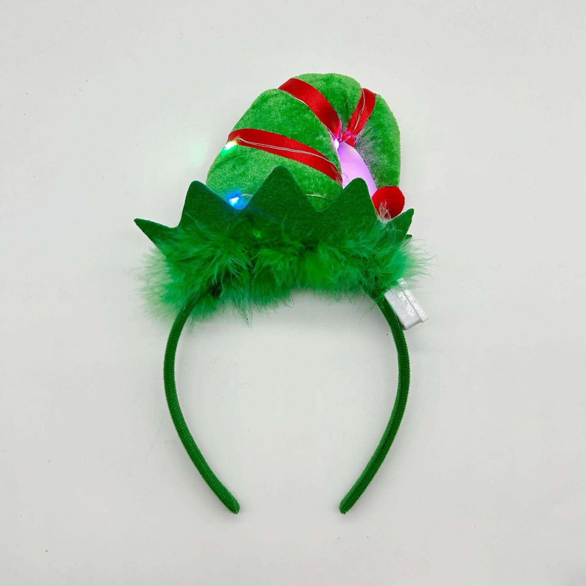 Christmas Elf Hat Headbands Lighted Elf Costume Headband Hair Accessories