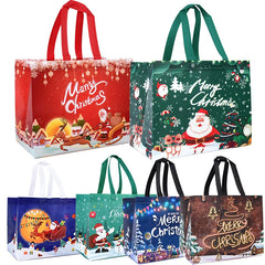 Merry Christmas Gifts Bags Santa Elk Non-woven Candy Gift Packaging Tote Bag Xmas New Year Party Decor Noel Shopping Pouch