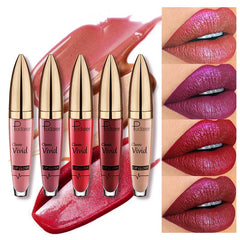 Pudaier Lipstick Glitter Lip Gloss Diamond Shimmer Pigment Metallic Glossy Lip Gloss Matte to Sparkling Lip Tint Liquid Lipstick