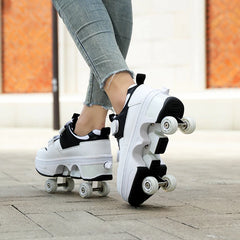 Hot-selling Factory Price Fitness Freestyle Skate Roller Shoes Adults Colors Kick Out with 4 wheels skates