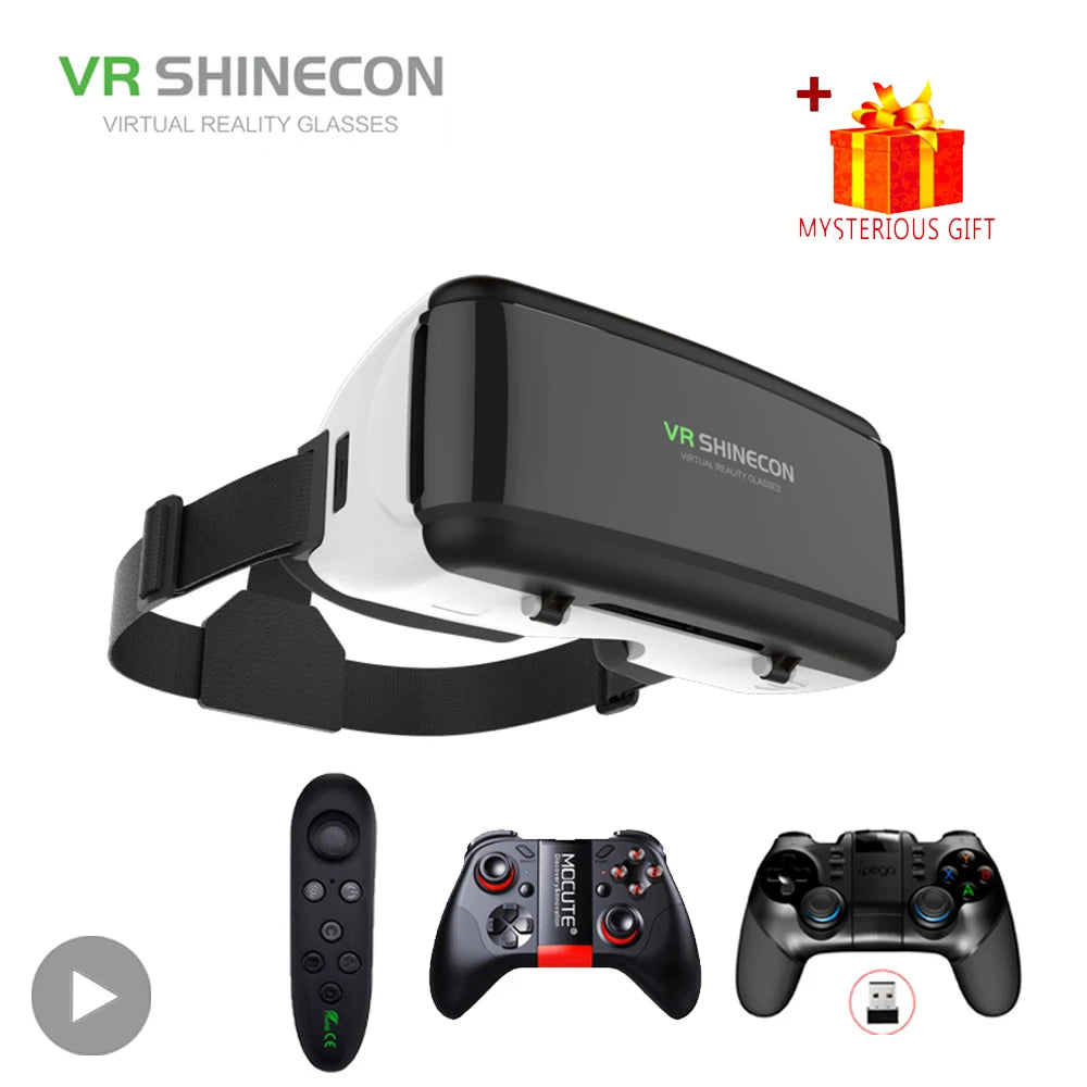 Shinecon Virtual Reality VR 3D Glasses Viar Lenses Headset Goggle Devices Helmet For Smartphone