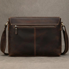 Vintage Real leather Men's bag Shoulder Bag Fashion Leather Crossbody s For Male Genuine Lather Sling s Anti Theft Men