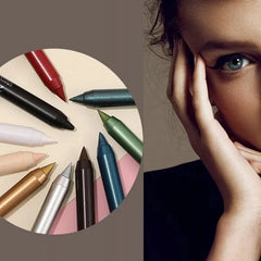 Long Lasting Eyeliner Pencil Colourful Pigment Waterproof Blue Black White Color Gel Eye Liner Pen