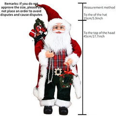 Santa Claus Silver Sequins Christmas Decorations Nordic Cross-border New Doll Ornaments 2023 Merry Christmas Home Decorations