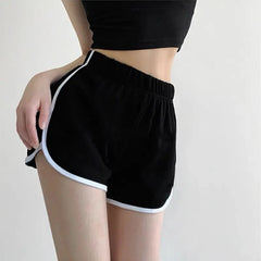 Women's High Waist Athletic Running Shorts - Soft And Comfortable Activewear Shorts