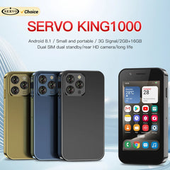 NEW HIT SERVO KING1000 3G WCDMA Small Smartphone 3.0" Display Android 8.1 System 2 SIM Cards Standby Global Phones Fit in Wallet