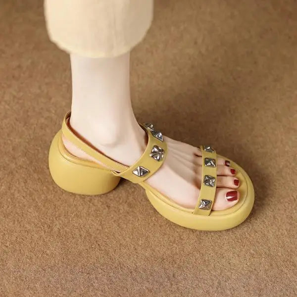 Clogs With Heel Summer High Sandals Female Women’s Shoes