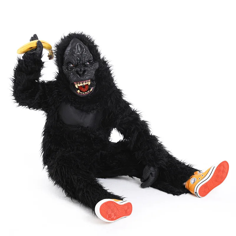 Children Halloween Animal Stuffed Chimpanzee Cosplay Costume