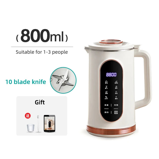 1500ml Soy Milk Machine Electric Juicer Blender Mixer Soybean Milk Maker Wall Breaking Machine