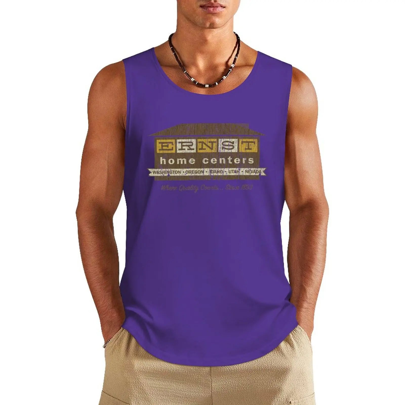 Ernst Home Centers Tank Top Sports shirt man bodybuilding for men sleeveless vests gym men