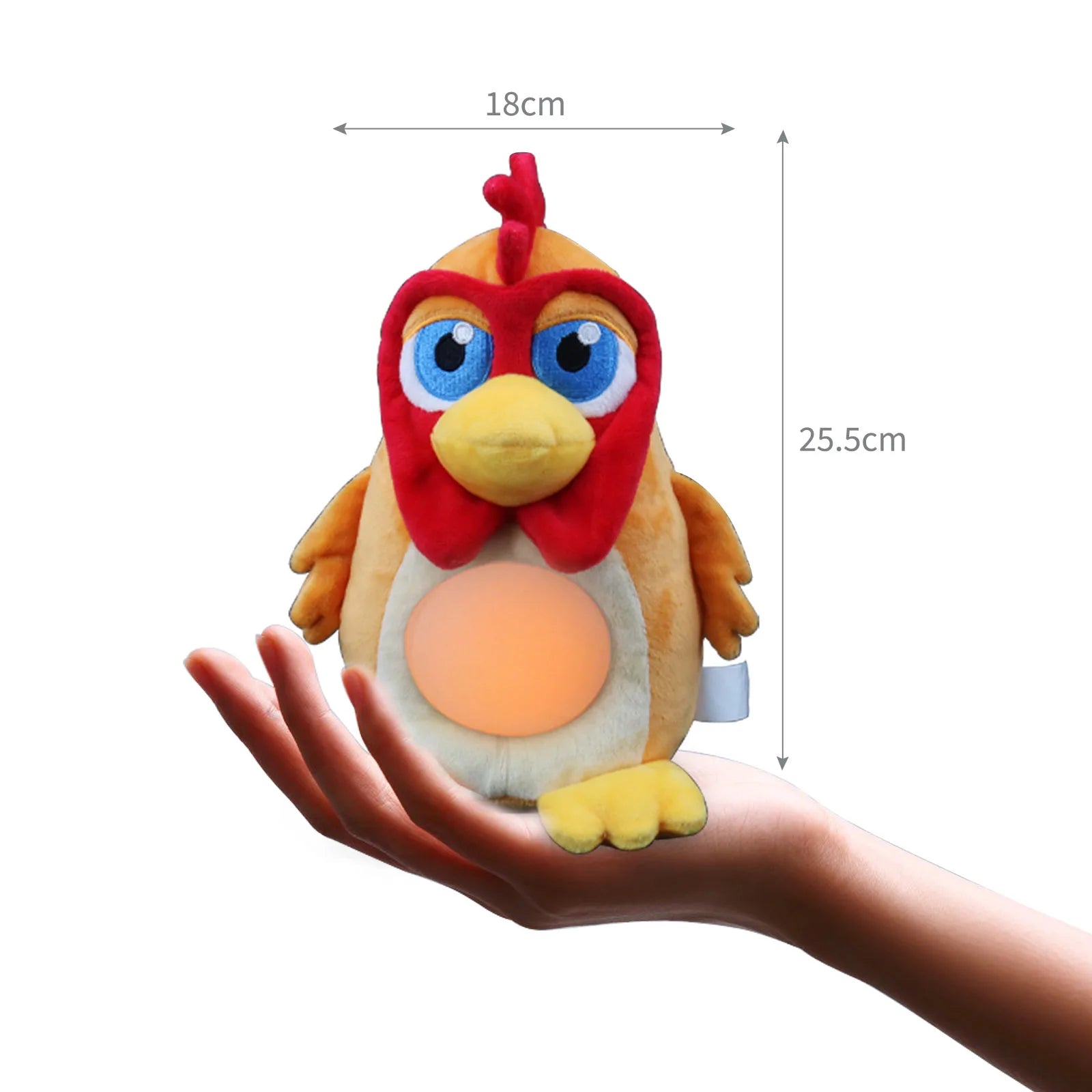 La Granja De Zenon 22cm Kawaii Plush Toys with Light Musical Doll for New Born Soft Sleep Toy