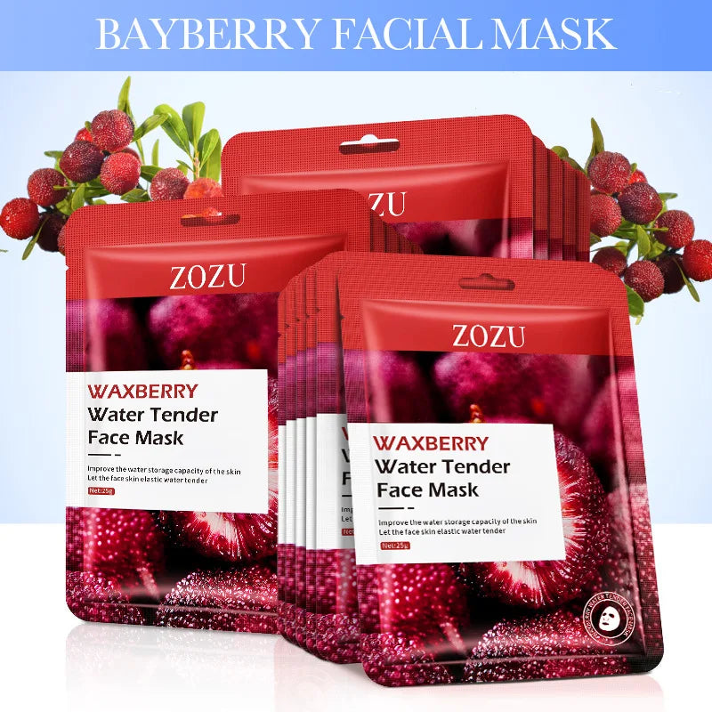 10pcs Fruit Face Mask skincare Moisturizing Brightening Hydrating Firming Facial Masks