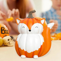 Cartoon Figurine Pumpkin Raccoon Decor Whimsical Halloween Pumpkin Figurines