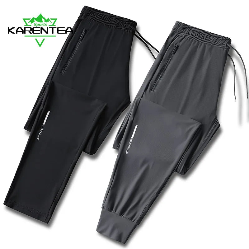 Men Gym Thin Cool Male Fishing Hiking Sports Long Pants Breathable