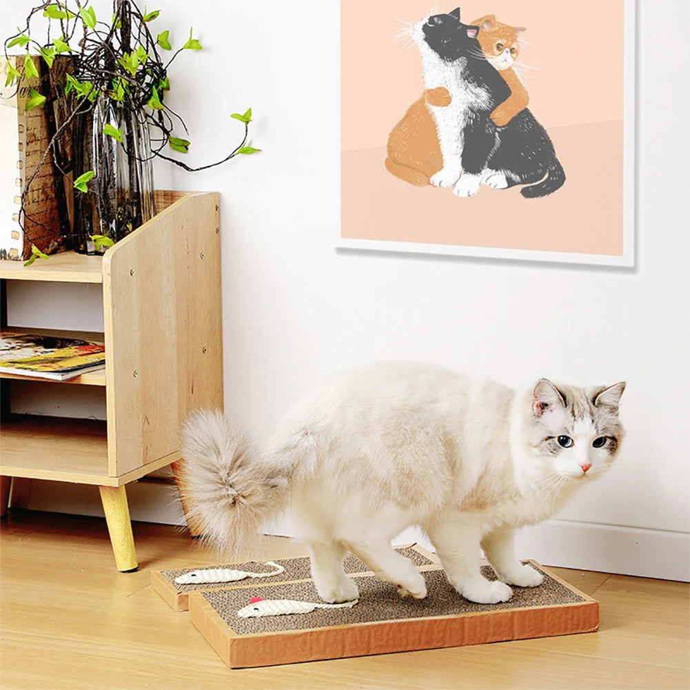 Pet Cat Scratching Board Cat Cardboard Mat Scraper Grinding Claw Toys for Cat Scratcher Cat Furniture Protector Cat Accessories