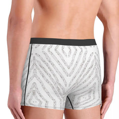 Undergarment Black And White Stripe Men's Boxer Briefs Funny Funny Novelty Autumn Wearable