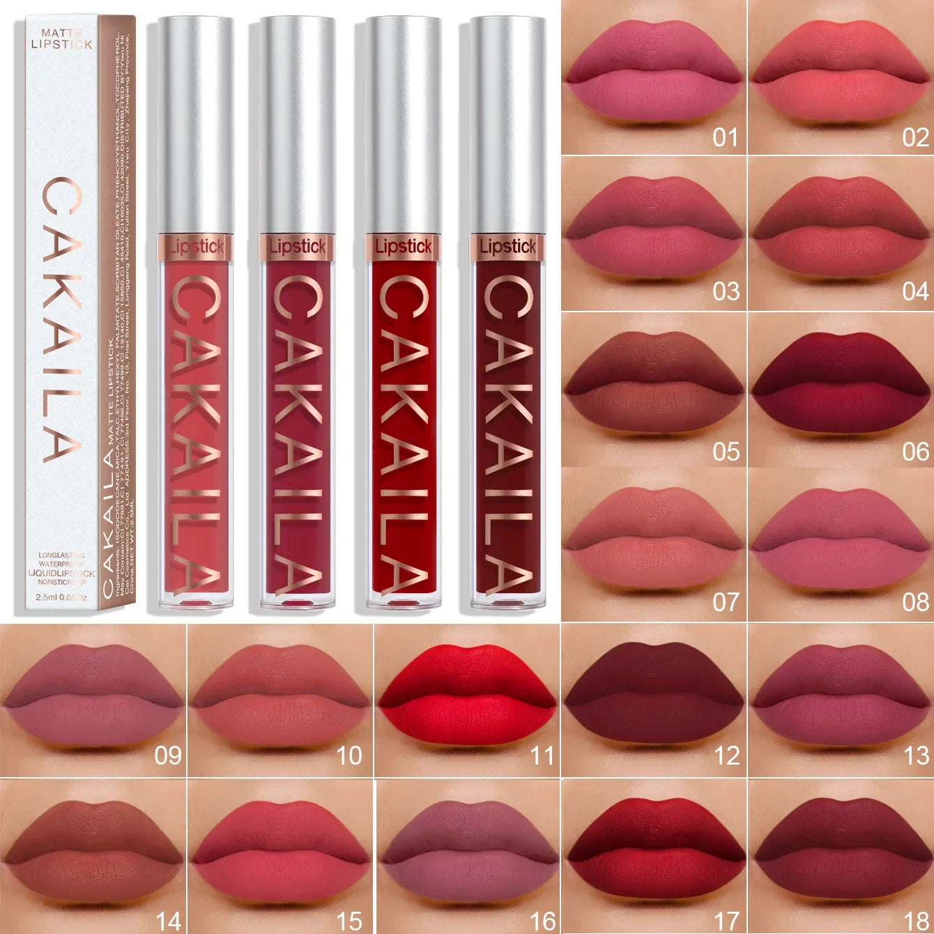 Matte Velvet Lipstick Waterproof Liquid Lipsticks