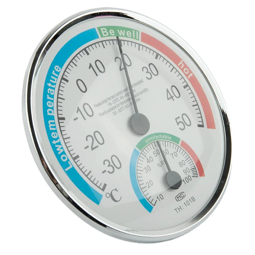 Garden Décor Thermometers Home Office -30-50° 2in1 ABS Fahrenheit/Celsius(℉/℃) Hygrometer Infinite Wall Hanging