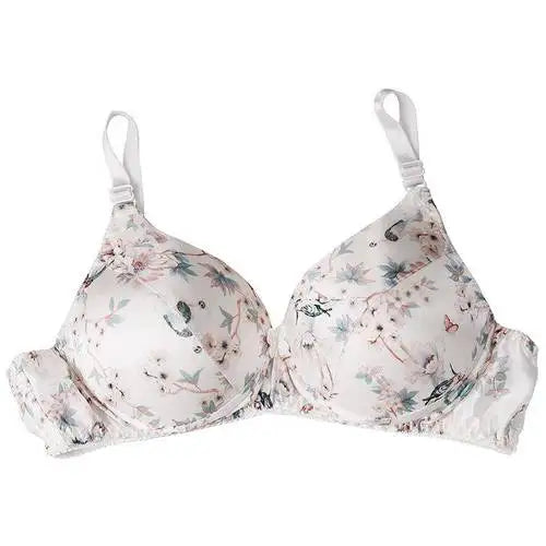 Good quality, affordable, breathable silk bra, thin, without steel rings, inside and outside