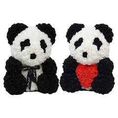 Forever Artificial Flowers Rose Panda Bear Girlfriend Valentines Day gift