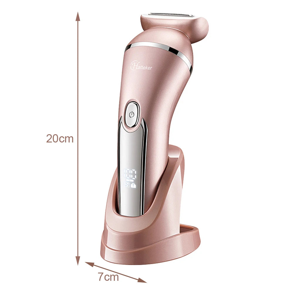 3 In 1 Women's Epilator Electric Hair Remover For Women Painless And Effective Facial Hair Removal Home Razor Shaver Tool