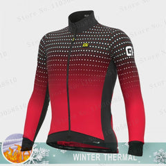 Men's Winter Cycling Jacket Warm Long Sleeve Weatherproof Windbreaker MTB Road Bike Bicycle Fleece Sports Cycling Clothing Coat