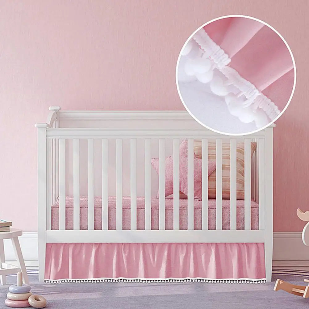 Adjustable Elastic Bedding Crib Ruffle Bed