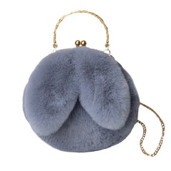 Cute Plush Rabbit Crossbody Bags for Women Korean Version Cute Purses and Handbags