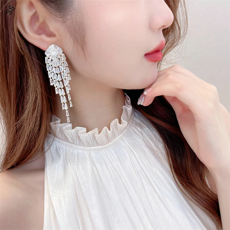 French Elegant Temperament Exaggerated Earrings