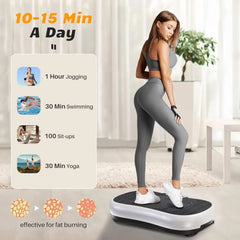 Vibration Plate Exercise Machine 10 Modes Whole Body Workout Vibration Fitness Platform