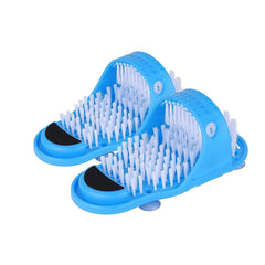 Shower Foot Scrubber Massager Cleaner Spa Exfoliating Washer Wash Slipper Tools