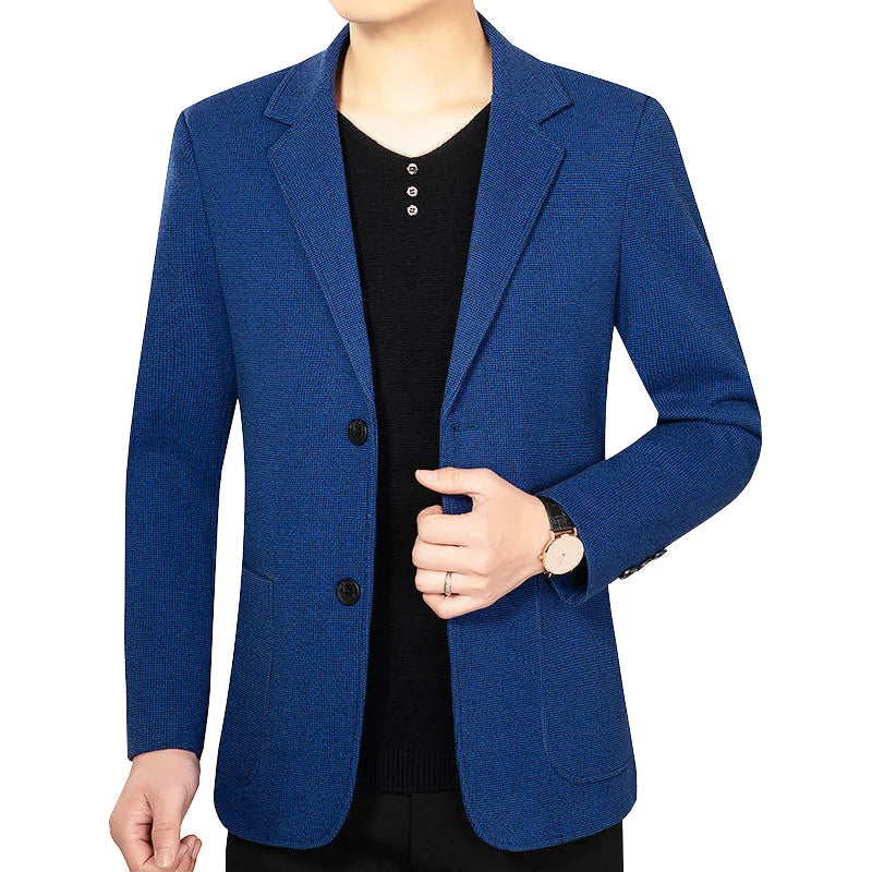 Men Slim Blazers Jackets New Spring Autumn Male Business Casual Suit Designer Coats Formal Wear Men Blazers Slim Jackets Size 4X