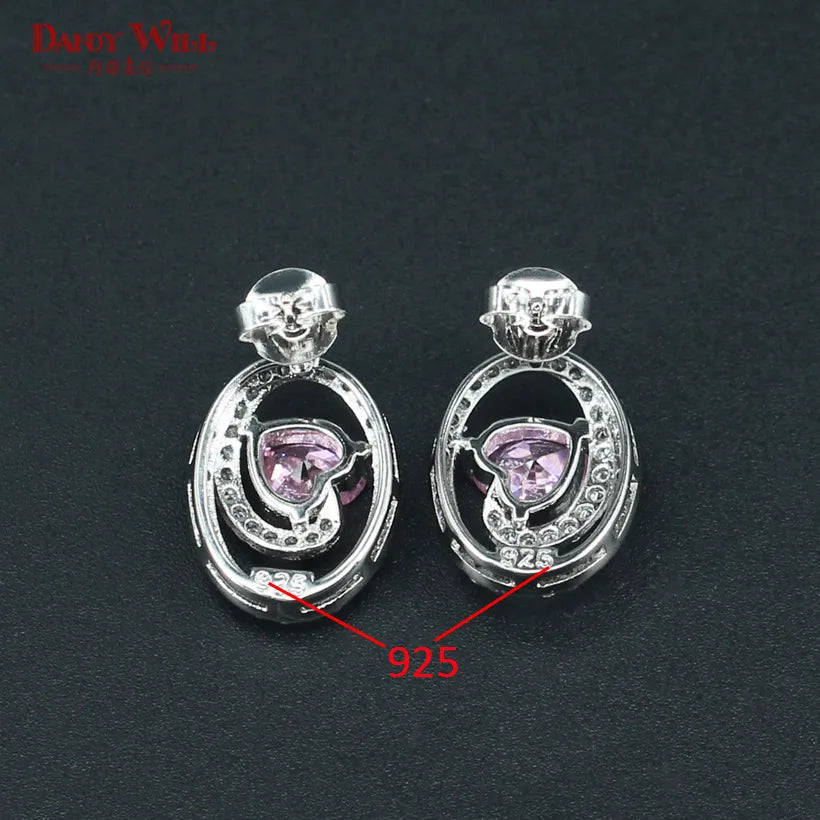 Jewelry Sets Stone Costume Wedding Rings Earrings Pendant Necklace For Women