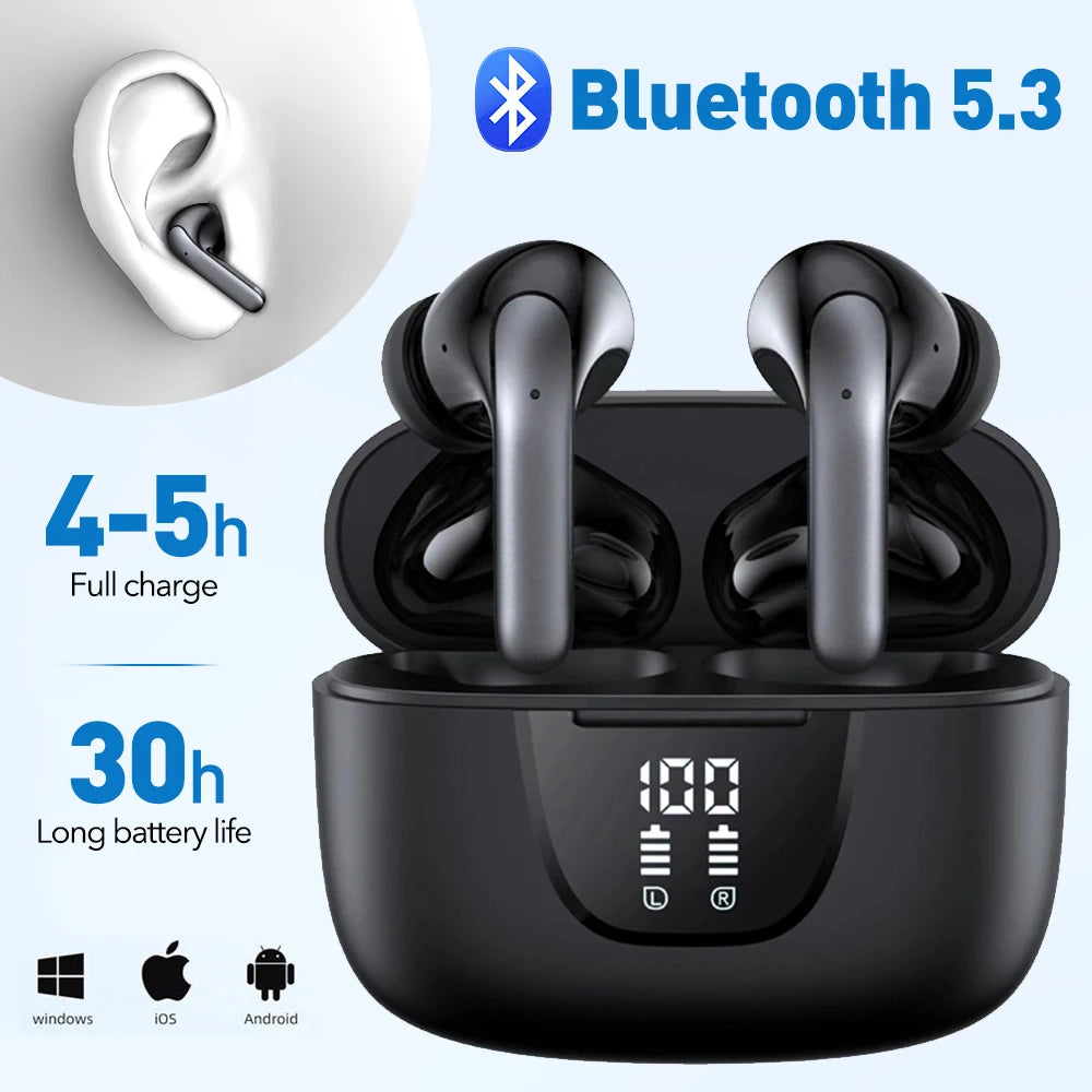 Wireless Headphones Active Noise Cancelling 5.3 Bluetooth Earphones