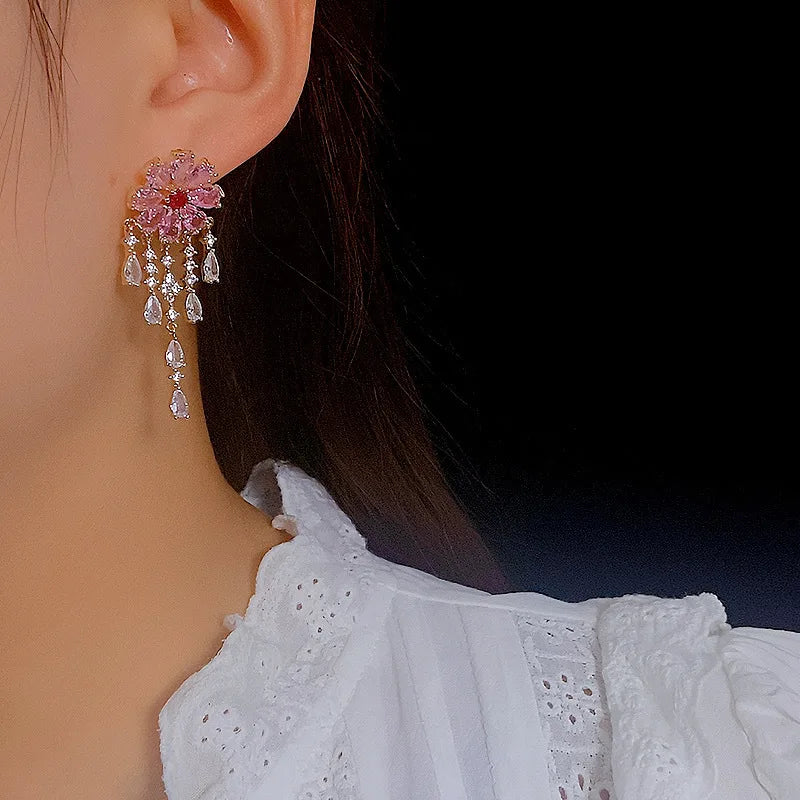 Fashion Heavy Industry zirconia Zirconia Earrings