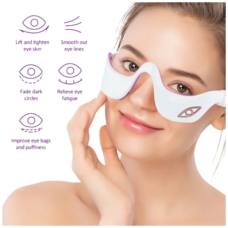 3D Eye Massager Electric Smart Pulse Infrared Heat Compress Eye Massage Fatigue Relieve Wrinkle Reduction