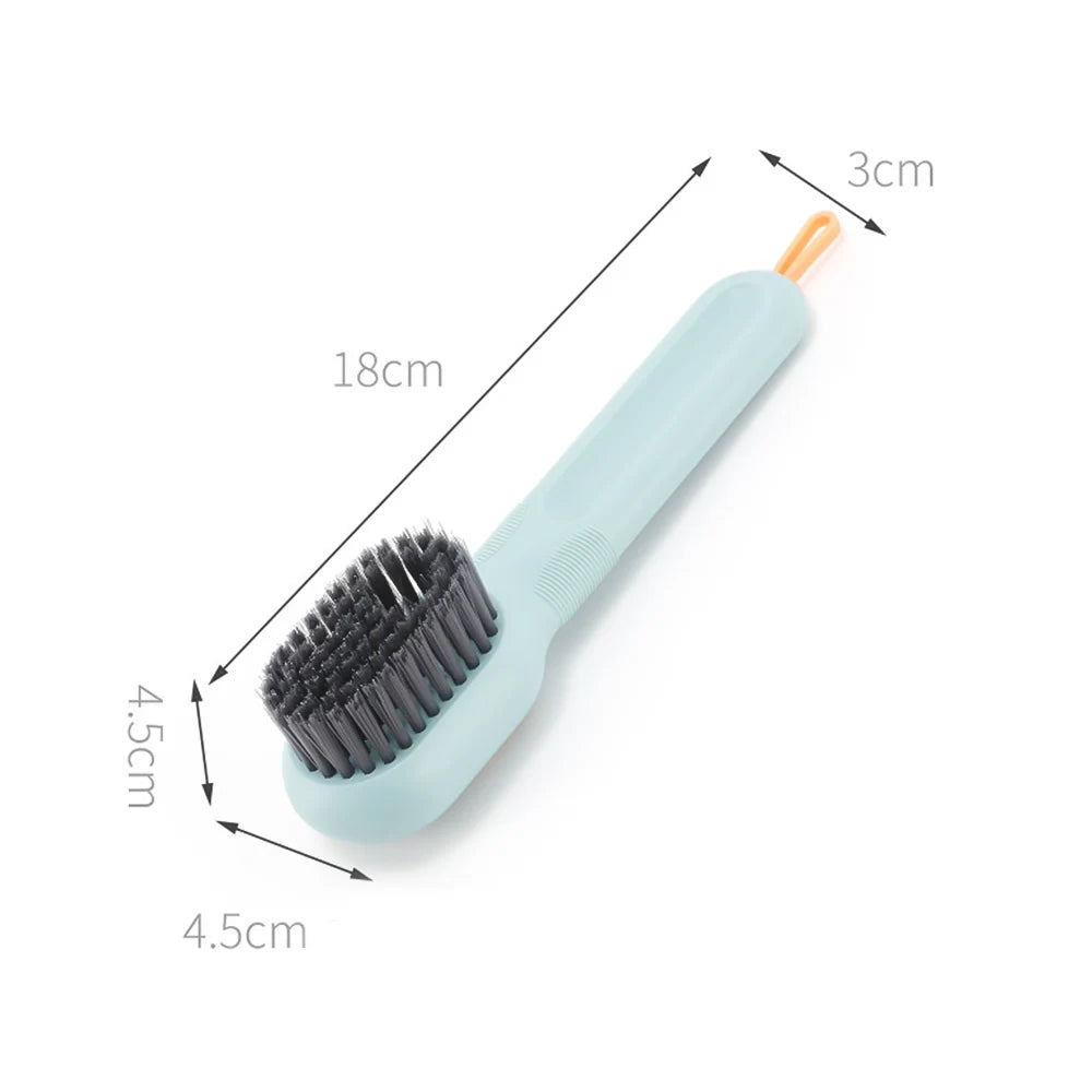 Shoe Brushes with Soap Dispenser and Long Handle