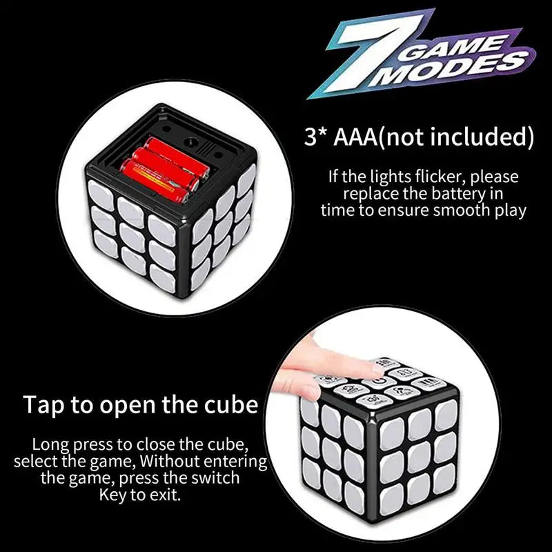 Electric Puzzle Magic Cube Sound And Flashing Musical Variety Decompression Toys