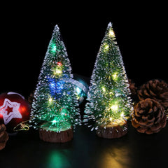 Christmas Green Cedar LED Lights Pine Needle Tree Christmas Decorations