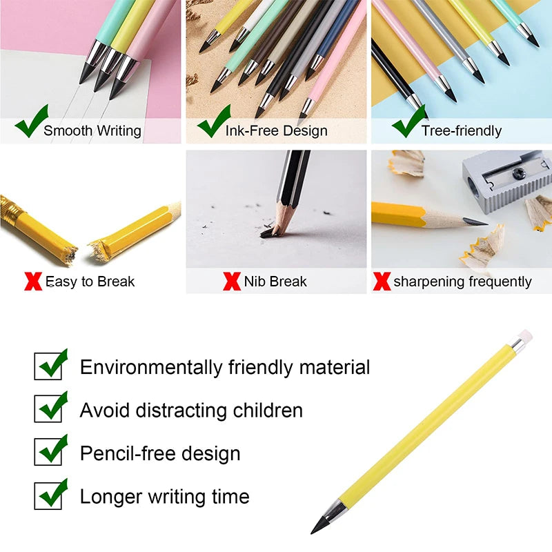 Infinity Pencil Inkless Pencil Inkless Forever Pencil Reusable Everlasting Pencil