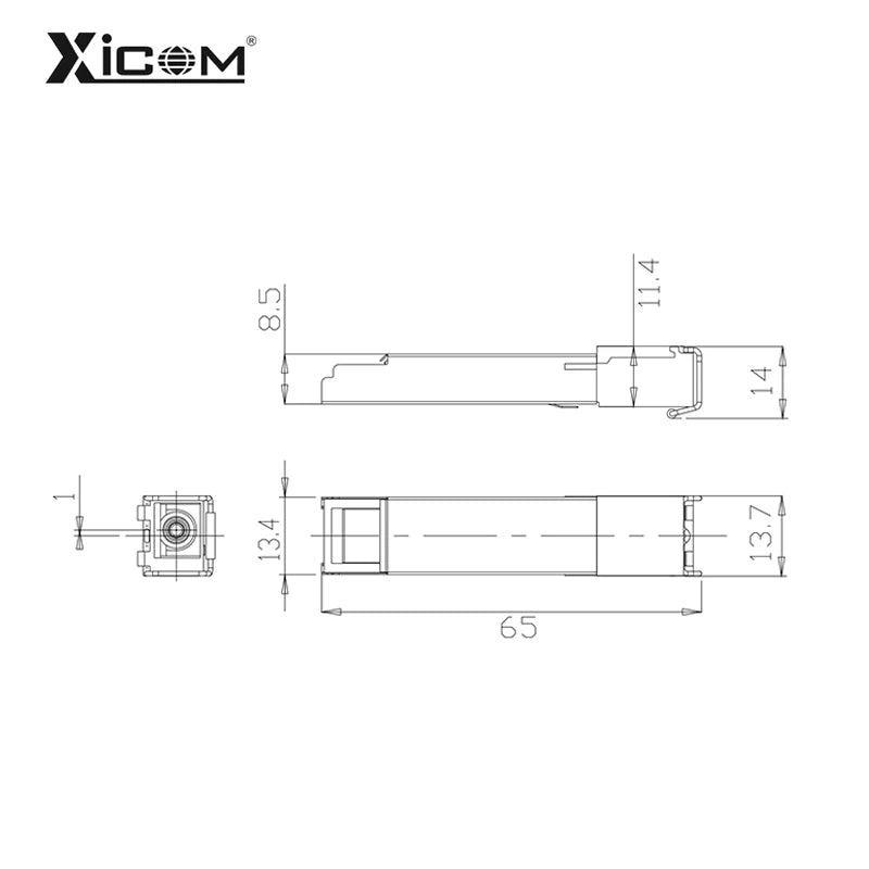 2.5Gbps/1.25Gbps SFP Mpdule GPON OLT C+++ 7/8/9dBm SC UPC Optical PON Module 1490/1310nm Max Distance 20kmTransceiver Module