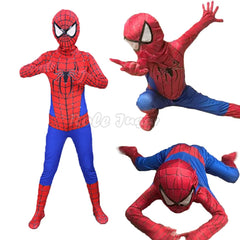 Movie Miles Morales Spiderman Cosplay Costume Iron Costume Red Black Spider Man Anime Cosplay Boys Girls Suit Vestidos De Fiesta