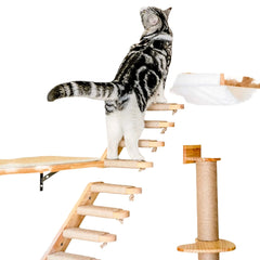 1pcCat Scratching Climbing Post Wall-mounted Cat Hammock Bed Pet Furniture