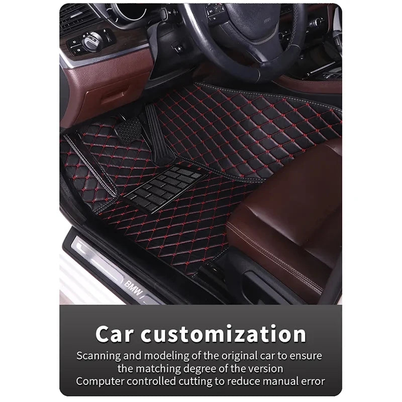 Car Floor Mats Coupe Interior Accessories Artificial Leather