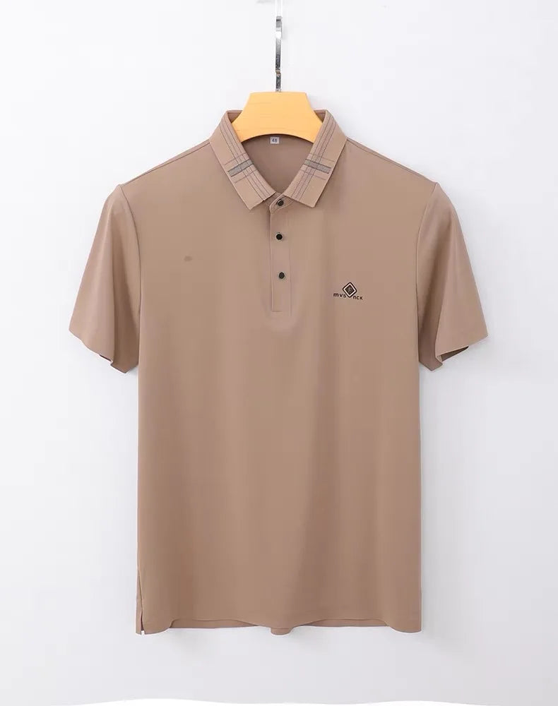 Polo shirt summer ice silk comfortable and breathable casual T-shirt