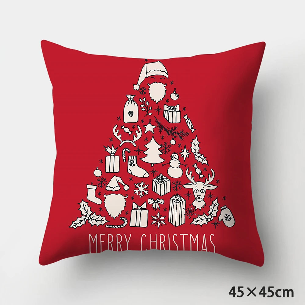 Christmas Cushions Happy New Year 2022 Wedding Decor Patterns from  Home  Gifts